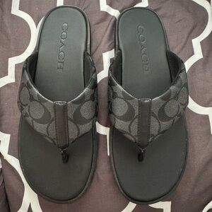 New Men's Coach Flip Flop: Size 10